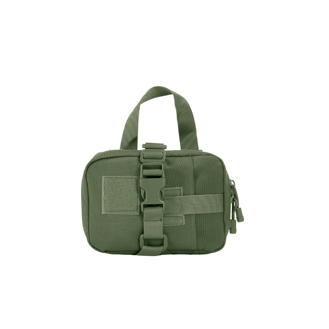 olive green pouch